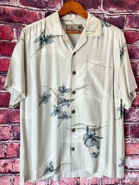 Vintage Jim Thompson Silk Hawaiian Camp Shirt